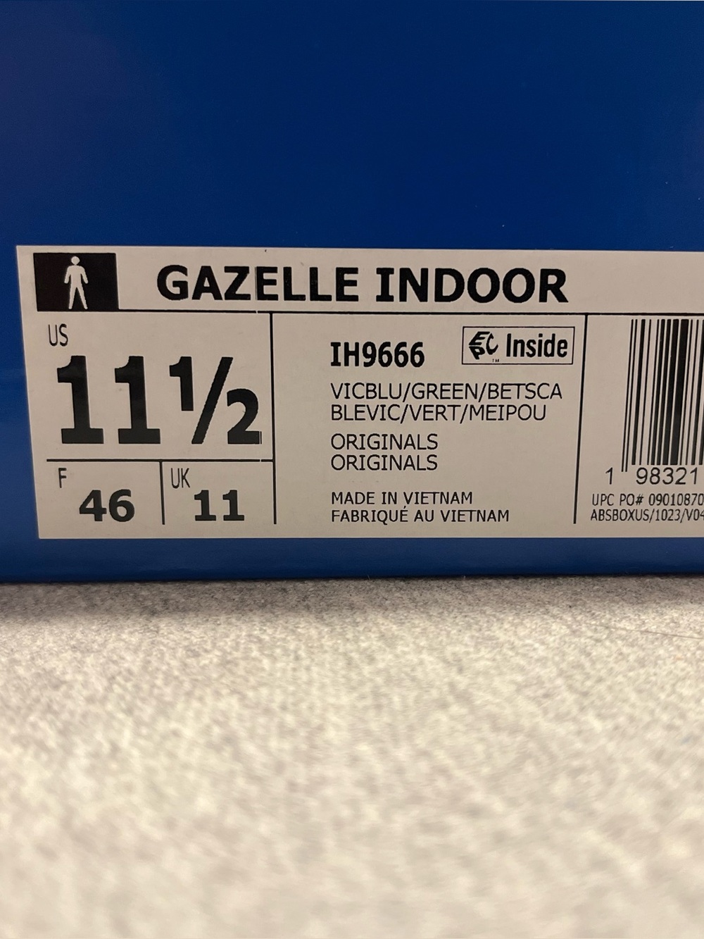 Adidas Originals Gazelle Indoor FIFA World Cup 2026 Italy Men’s Size 11.5 IH9666 - Picture 11 of 12